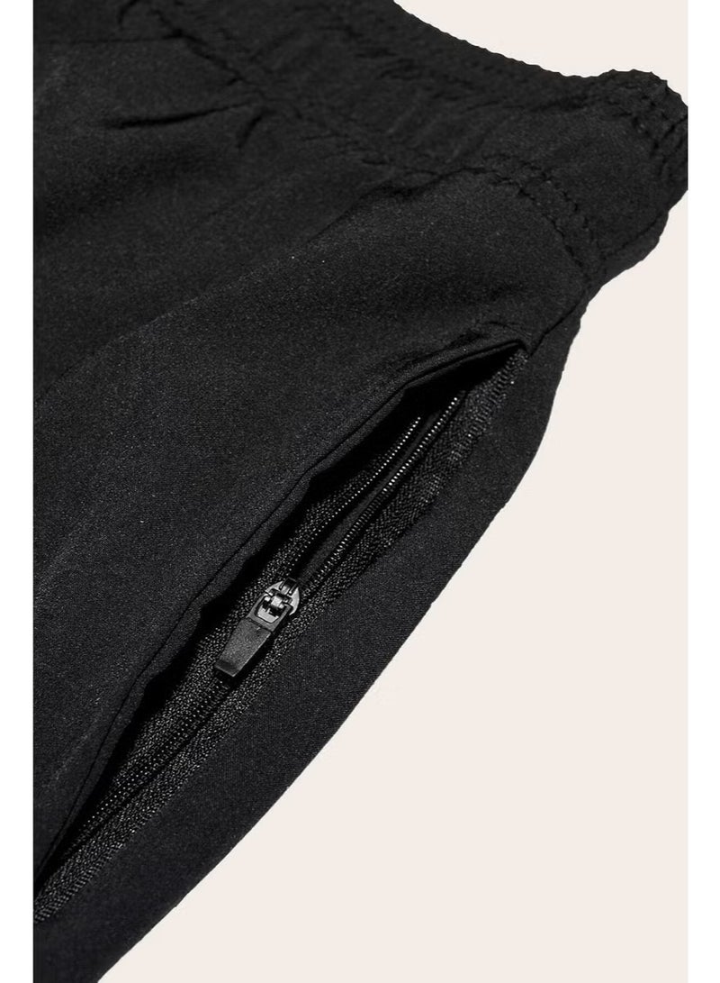 Angelsin Men's Basic Standard Size Swimsuit with Zipper Pocket Swim Shorts - Image 3